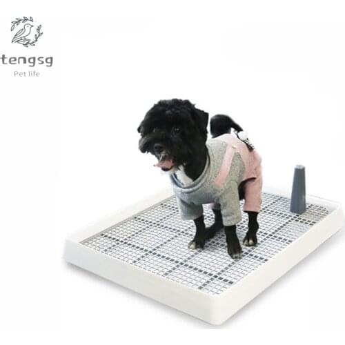 Indoor Dog Potty Training Toilet Pet Toilet For Small Dogs Cats Cat Litter Box Puppy Pad With Pillar Tray Pad Pet Supplies