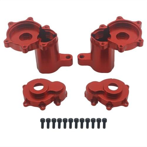 1 pair machined alloy rear outer portal housing set for Redcat Gen8 crawler upgraded parts