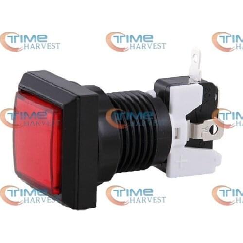 20pcs 32 x 32 Top Quality Square Push Button with ZIPPY microswitches and led lamp for slot Casino game machine Arcade cabinet