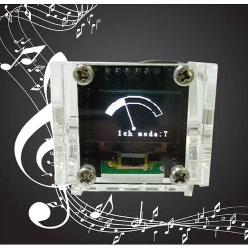Mini 0.96 Inch OLED Stereo Music Spectrum Display Analyzer Amplifier Level Indicator Rhythm Analyzer VU METER