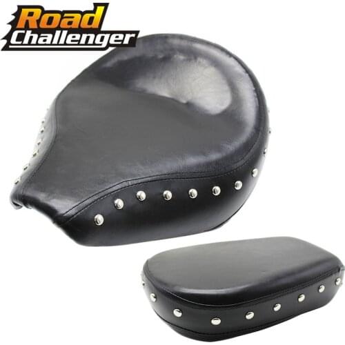 Motorcycle front and rear cushions seat Black Driver Rider Passenger Seat For YAMAHA VSTAR 400