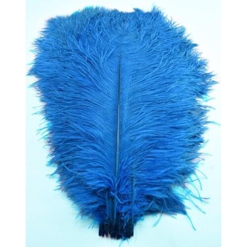 15-70CM soft feathers ostrich plumes Lake blue large ostrich feather for crafts DIY Hotel Home Wedding Dyed plumas Decoration