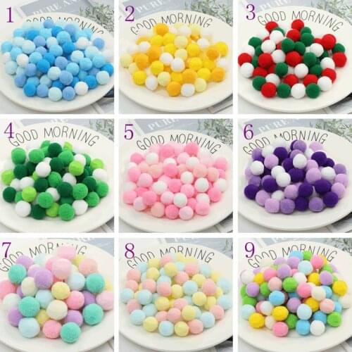 8mm 10mm 15mm 20mm 25mm 30mm Fluffy Soft Pompom Plush Pom Poms Ball Pompones DIY Handmade Sewing Craft Kids Toy Wedding Decor