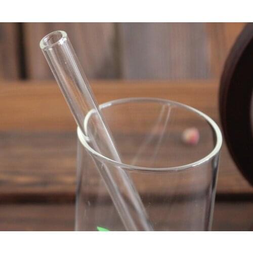 New Arrive Reusable Wedding Birthday Party Strait Clear Glass Drinking Straws Thick Straws SL5011