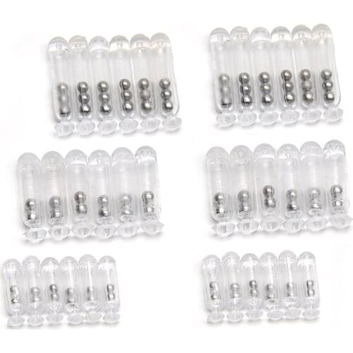 30PCS Plastic Rattles Fly Tying Sound Rattles Saltwater Fishing Lure Building Material Size 1# 2# 3