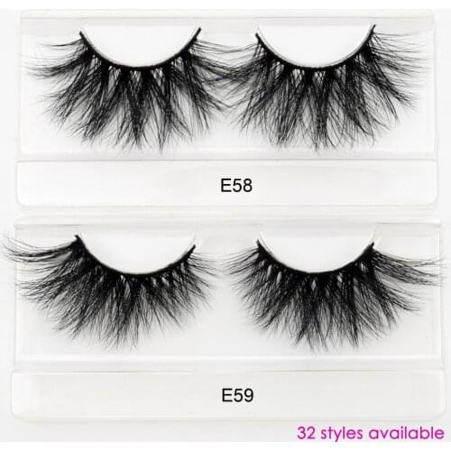 Visofree 25mm Lashes 5D Mink Eyelashes Dramatic Thick Long 3D Mink False Eyelashes Handmade Full Strip Lashes makeup maquillaje