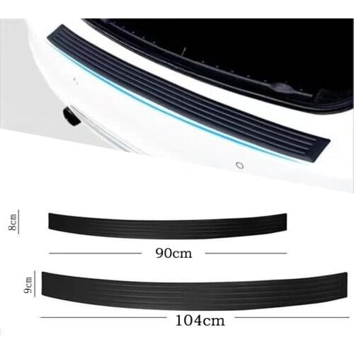 Rubber Protection Strip Car Rear Trunk Bumper Anti-Scratch Sticker Sill Cover Decal Auto Tail Box Guard Pad