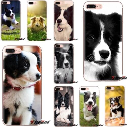 For Xiaomi mi Redmi Note 3 4 4X 5 6 7 8 8t 9 9s 9t 10 pro lite Silicone Skin Cover border collie dog puppy