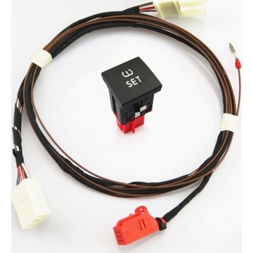 TPMS Monitor Tire Tyre Pressure Monitoring Warning Control Switch Button & Cable Plug For Passat B7 Golf Jetta 5 MK5 6 MK6 Polo