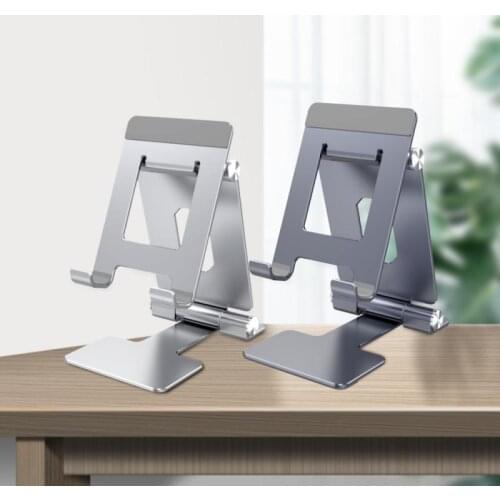 Folding Phone Bracket Tablet Desktop Stand For IPad Lazy Metal Rotation Tablet Holder For Samsung Xiaomi Huawei Smartphone Stand