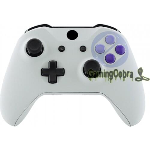 Classics SNES Style Soft Touch Grip Full Housing Shell for XB One S & X Controller Model 1708