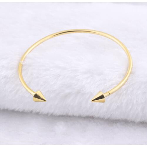 GORGEOUS TALE One Direction Arrows Bracelet Charm Jewelry Gold Hunger Game Simple Double Wrap Cuff Bangles For Women BFF Gift