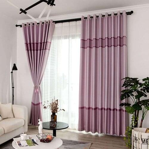 310cm Height Curtains For Living Room Modern Brown Bedroom Curtains Grommet Top Stripped Blackout Curtain Hotel Door Curtain