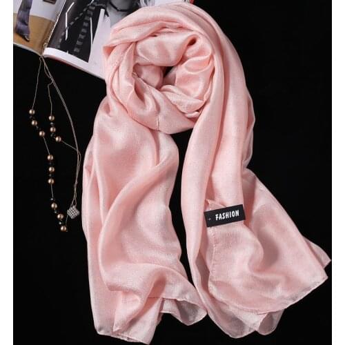 Pearl Solid Linen Silk Scarf Shawl Autumn Winter Scarf Women Beautiful Scarves warp Foulards Femme