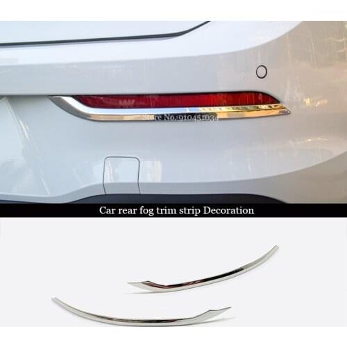 For VW Volkswagen Golf 8 MK8 2020 2021 Accessories Stainless steel Rear Back Fog Light Lamp Sticker Protector Cover Trim 2pcs
