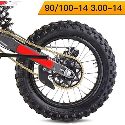 3.00-14 90/100-14 Rear Inner Tube for 125cc 140cc Pit Pro Trail Foot Dirt Bike for 125cc 140cc