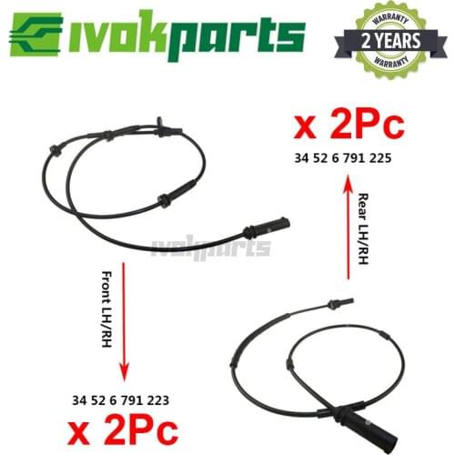 4PCS A Set Front Rear Left & Right ABS Wheel Speed Sensor For BMW F20 F21 F22 F23 F30 F31 F32 F33 F35 F80 F82 F83 F87