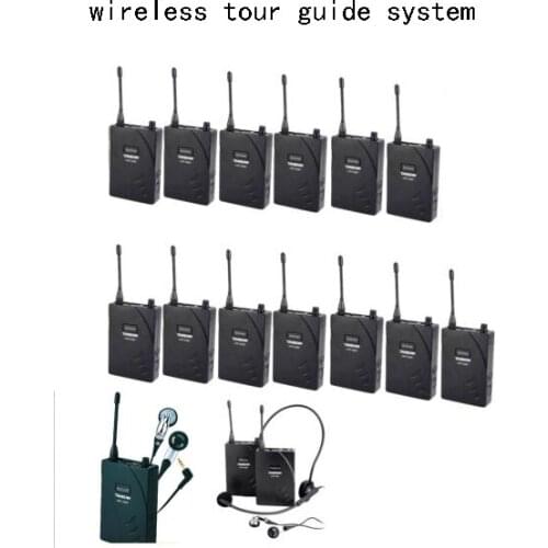 Takstar UHF-938 433MHz Frequency Wireless Tour Guide System 50m Operating Range 1 Transmitter+15 Receivers for Tour guiding