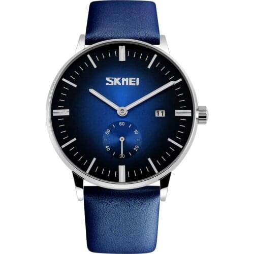New SKMEI 9083 Man Watch Men Top Brand Luxury 30M Waterproof Man Date Clock Male Leather Strap Casual Quartz Sports Wrist Watch