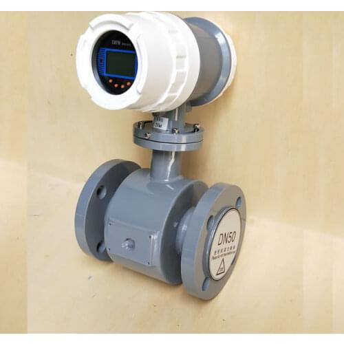 Case steel waste water 4-20mA alloy electrode integrated type electromagnetic flow meter