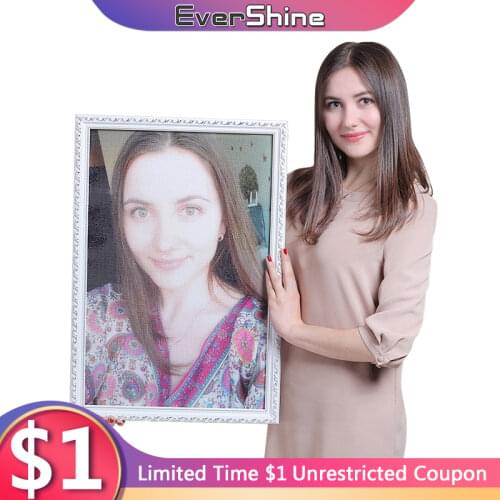 EverShine Photo Custom 5D Diamond Painting Full Square Diamond Embroidery Pictures Of Rhinestones Cross Stitch Art Mosaic Decor