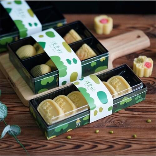 10pcs/lot Transparent Plastic Dessert Packing Box Pastry Birthday Party Gift Packing Box Deco Supplies
