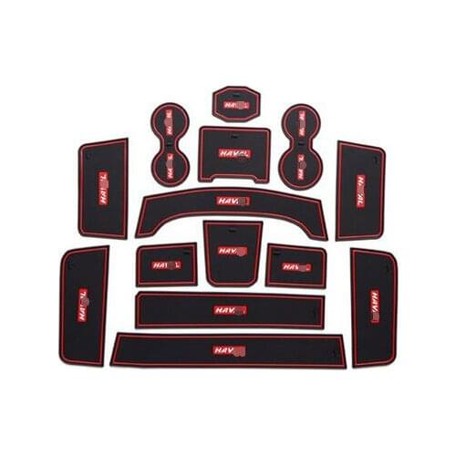 Auto anti-slip cup holder mat non slip door gate pad for Haval H6 2017 2018