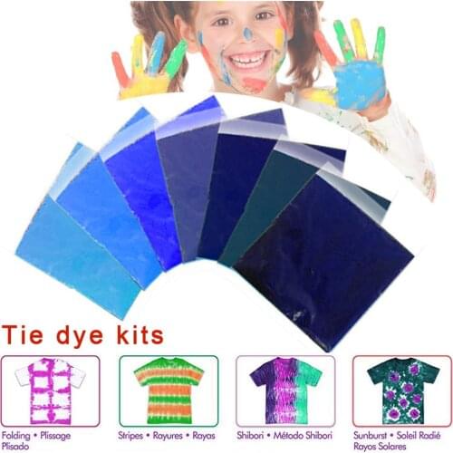 Tie Dye DIY Kit 7 Colors Shirt Fabric Tie Dye Non-toxic Odorless Mixable Bright Color Tie Dye Kit