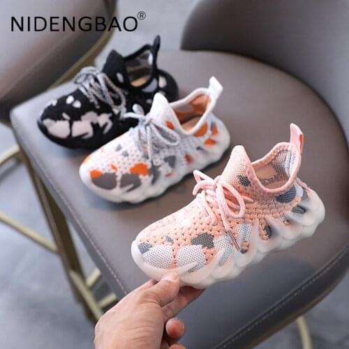 New Design Kid Sneakers Boys Gitls Running Shoes Soft Breathable Light Non Slip Toddler Walking Casual Tenis Infantil Menino