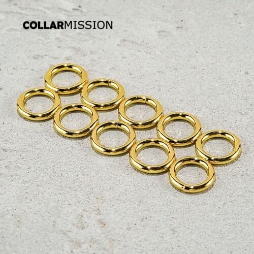 Metal non-welded gold color O-ring is suitable for 15mm hand bag with webbing bag dog collar accessories YH15HJ