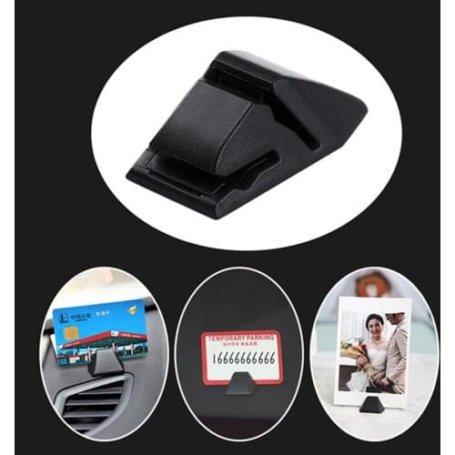 Multifunctional Car Central Console Dashboard Ticket Card Bill Holder for Car Clip Holder Sticker Storage Hook Folder Accessorie