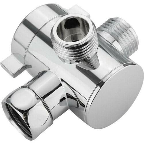 Multi-function 3 Way T-adapter Shower Head Diverter Faucet Valve For Toilet Accessory Bathroom G1/2" Valve Bidet Adapter Sw U5J4