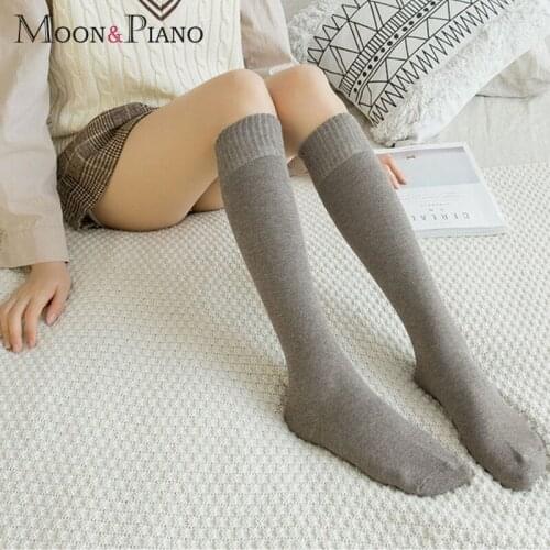 Calf Women Socks Fashion Casual Style Winter Thick Warm Sleeping Home Soft Comfortable Solid Color Tube Stocking Gift for Lady