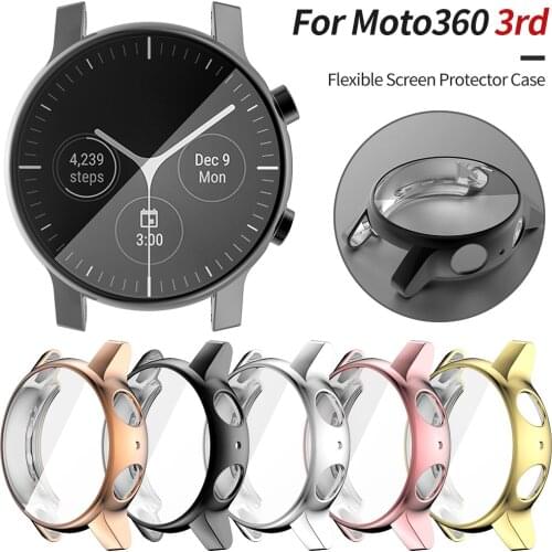 New Arrival Screen Protector Case for Moto 360 3rd Gen Watch Cover Soft Scratch-resistant TPU Shell for Motorola 3 Gen3 Bumper