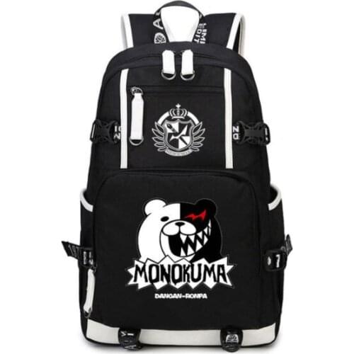 New Danganronpa Backpack Travel Shoulder Laptop Bags Cosplay Anime Kids Teens School Student Bags Bookbag