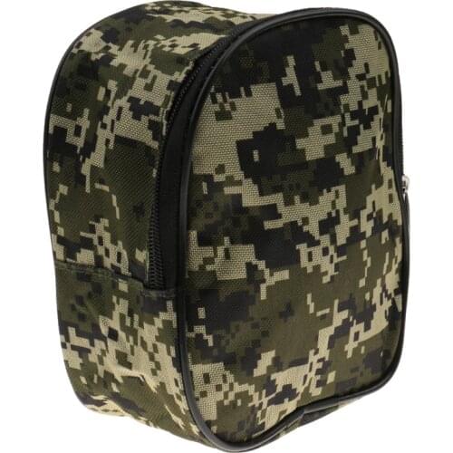 Portable Durable Camouflage Fishing Reel Case Protective Cover Holder Travel Storage Bag Fishing Tackles Bag