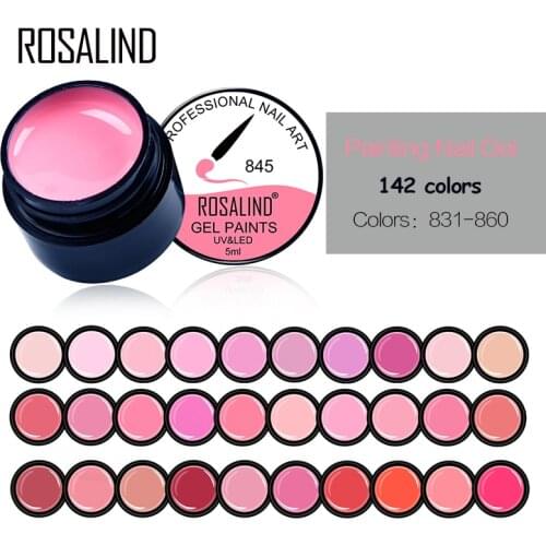 Rosalind 5ML 142 Colors For Choose Nail Painting Color Gel Polish Varnish Semi Permanent UV Led Gel Nail Manicure Gel Lacquer