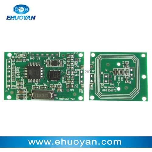 Mini smart RFID NFC Reader/Writer Module 13.56Mhz M1 /NTAG UART separate antenna YHY521X Suit + 2 cards