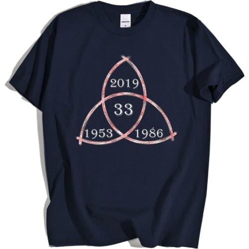 Triqueta 33 Years Hip Hop Prints Clothes Men T-Shirts Loose Breathable Clothes O-Neck Loose Tops Casual Wear Simplicity Tshirt