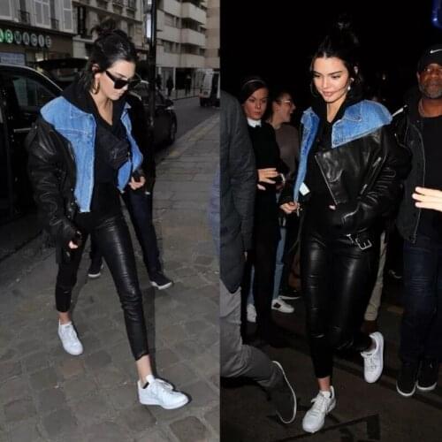 YUKOU Women's Black Bomber Jackets