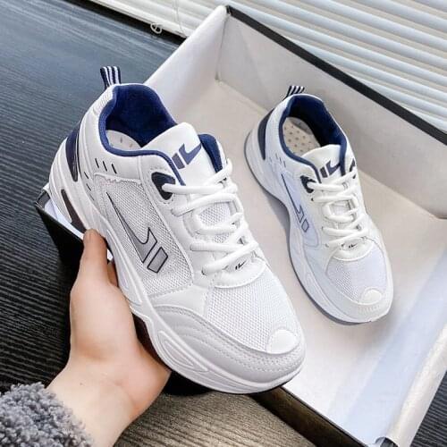 New Women Breathable Mesh Shoes Antislip Platform Fashion Outdoor Flat Girls Chunky Sneakers Zapatos De Mujer Tenis Zapatillas