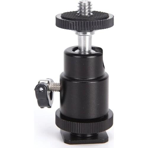 1/4" Mini Smart Ball Head Bracket/Holder/Mount Cradle Ball Head With Lock For Camera Tripod