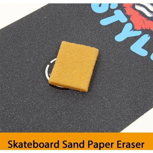 【1pcs】 【4pcs】【10pcs】 Skateboard Eraser Cleaner GRIP GUM Cleaning Sand Paper For Double Rocker Long Skate Board Skating Gear