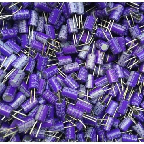 100% New and original4.7UF10V Electrolytic capacitor