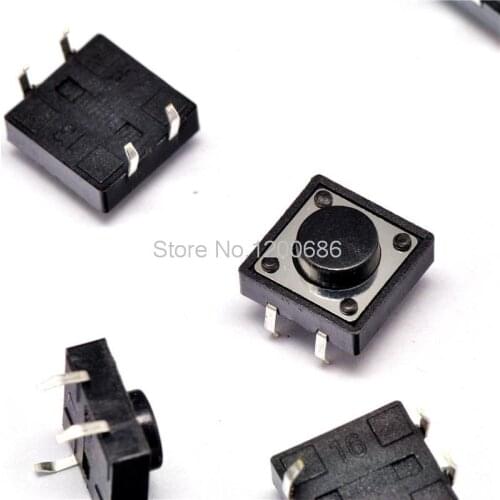 12 * 12 * 5.5MM touch switch Vertical 4 feet imported shrapnel micro switch