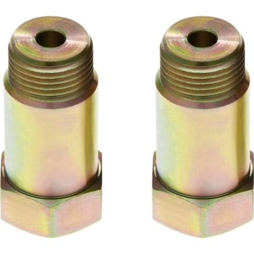 2Pcs Universal M18*1.5 O2 Sensor Spacer Adapter Isolator Extender Bung Adapter Zinc Plated Steel Car Accessories Auto Parts