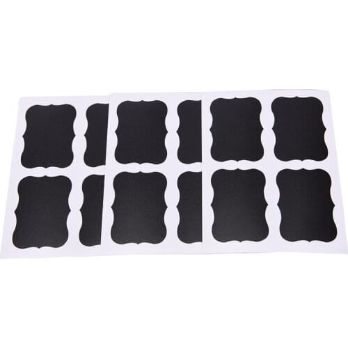 36pcs reusable 49 x 34mm stickers label for use on candy jam jars can snack nut storage box container write with chalk