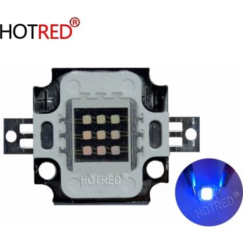 5pcs 10W High Power LED UV Light Chip 365nm 375NM 385nm 395nm 400nm 415nm 430nm Ultra Violet DIY