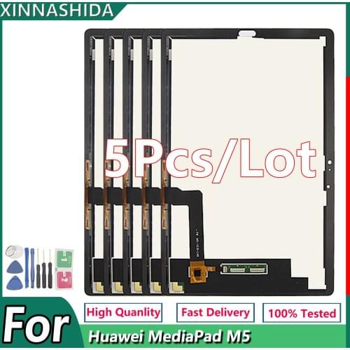 5PCS/LOT For Huawei MediaPad M5 CMR-AL09 CMR-W09 LCD Display Panel Touch Screen Digitizer Sensor Assembly Replacement