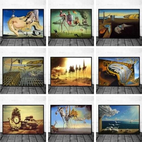 Abstract Posters and Prints Famous Surrealism By Salvador Dali Canvas Paintings Wall Art Canvas Pictures Home Decoration Cuadros